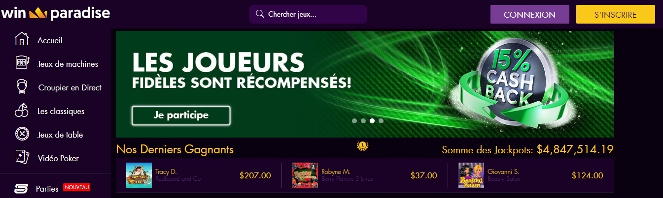 Win paradise casino avis : les points à connaître